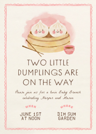 Sweet Little Dumpling - Baby Shower Invitation by Paperless Post