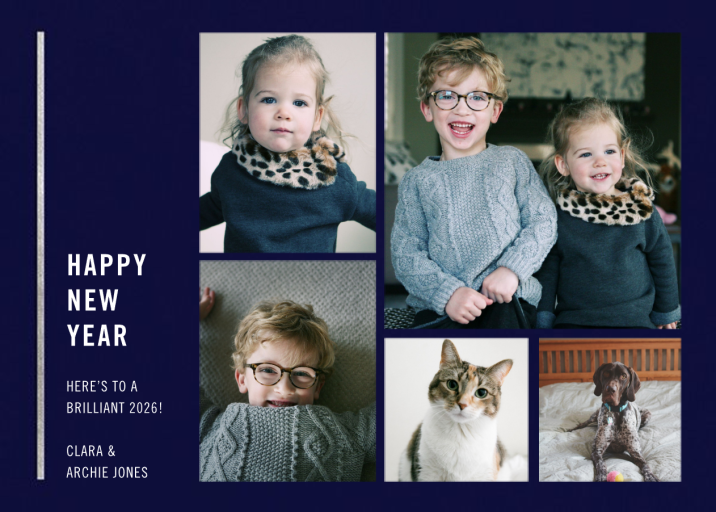 Carreaux - New Year's Card by Paperless Post