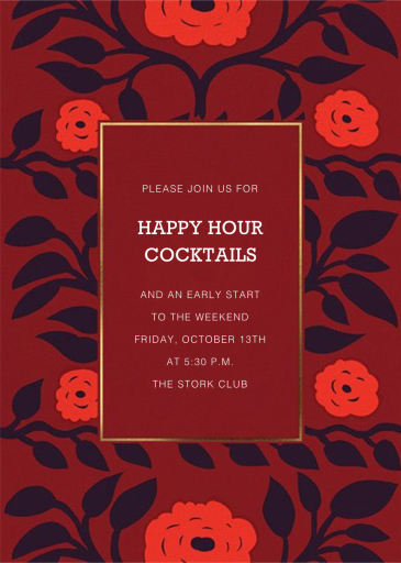 Naaimo - Happy Hour Invitation by Marimekko