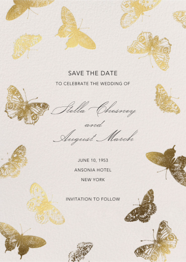 Burnell Butterfly - Save the Date by Schumacher