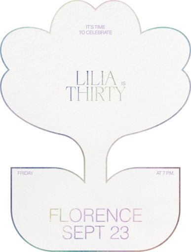 Blossom Cutout - Birthday Invitation by Both