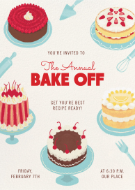 Bake Off - Holiday Party Invitation by Paperless Post