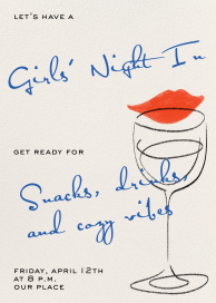 Kiss and Clink - Cocktail Party Invitation by Paperless Post