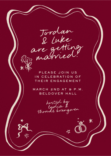 Keepsake Suite - Engagement Party Invitation by Pulp Templates Co.