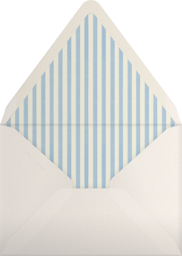 Gingham Floral Baby Shower Invitation Envelope