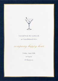 Oro (Tall) - Happy Hour Invitation by Paperless Post