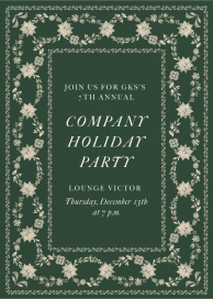Opulent Border - Corporate Holiday Party Invitation by Martha Stewart
