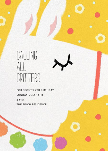 Llama Party by Paperless Post