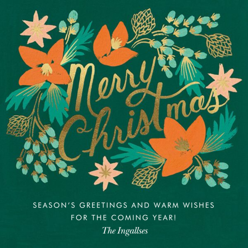 Wintergreen Christmas - Christmas Card by Rifle Paper Co.