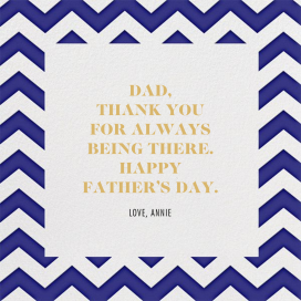 Chevrons - Square - Father's Day Card by Paperless Post