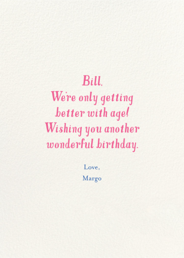 Yearly Dearly (Greeting) - Birthday Card by Mr. Boddington's Studio - Back