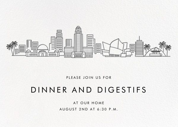 City Skyline View by Paperless Post