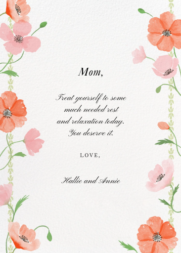Picking Petals - Mother's Day Card by Martha Stewart