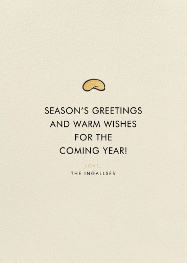 Snow Globe Hello!Lucky - Holiday Card by Hello!Lucky - Back