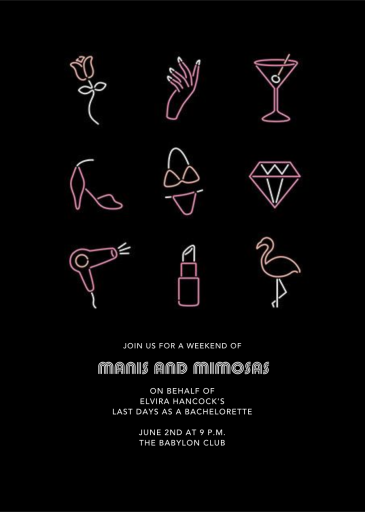 Neon Lights - Party Invitation by Paperless Post