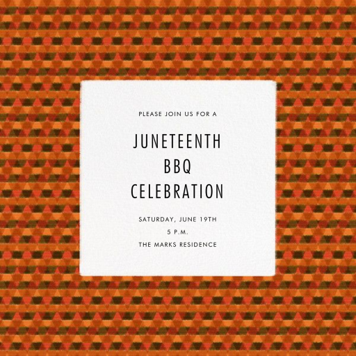 Asoke Loom - Juneteenth Invitation by Paperless Post