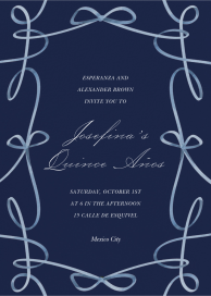 Ribbons and Bows - Quinceañera Invitation by  Monique Lhuillier