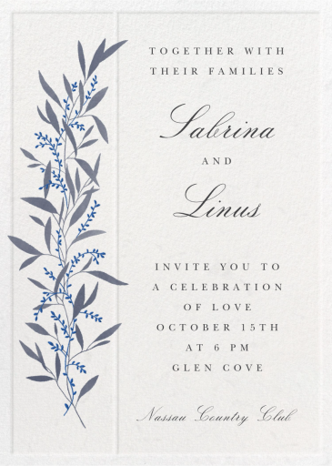 Untamed Grace - Wedding Invitation by Paperless Post
