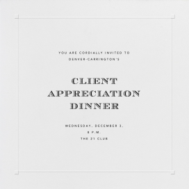 Square Embossed Corners - Business Event Invitation by Paperless Post