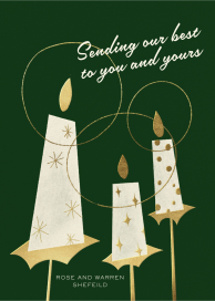 Yule Tide Candle - Holiday Card by Paperless Post