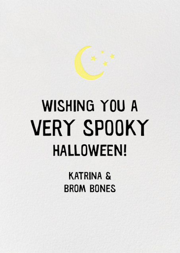 Ghostly Greetings - Halloween Card by Hello!Lucky - Back