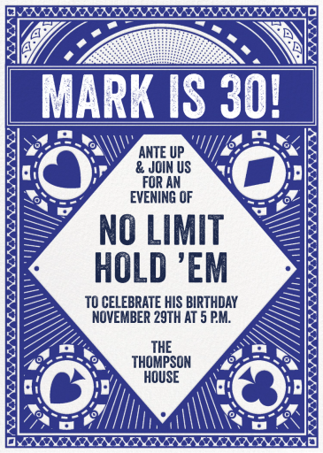 Hold 'Em - Western Party Invitation by Hello!Lucky