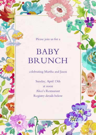 Classic Meadow - Baby Shower Invitation by Liberty
