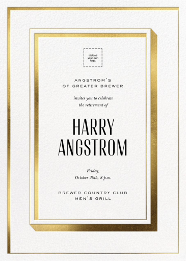 Gravitas - Retirement and Farewell Party Invitation by Paperless Post