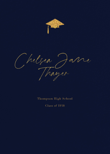 Navy - Announcement by Paperless Post