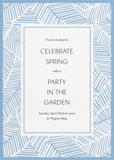 Casual Chic - Garden Party Invitation by Schumacher