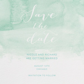Color Wash - Save the Date by Paperless Post