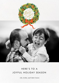 Wintergreen Wreath - Photo - Christmas Card by Rifle Paper Co.