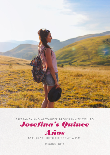 Split Screen - Quinceañera Invitation by Paperless Post