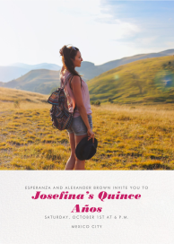 Split Screen - Quinceañera Invitation by Paperless Post