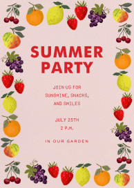 Fruity - Summer Party Invitation by Hadley Paper Goods