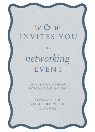 Rippled Trim - Networking Event Invitation by Paperless Post