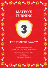 Paw Party by Paperless Post