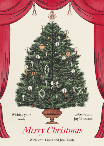 Christmas Tree Viewing - Christmas Card by Paperless Post