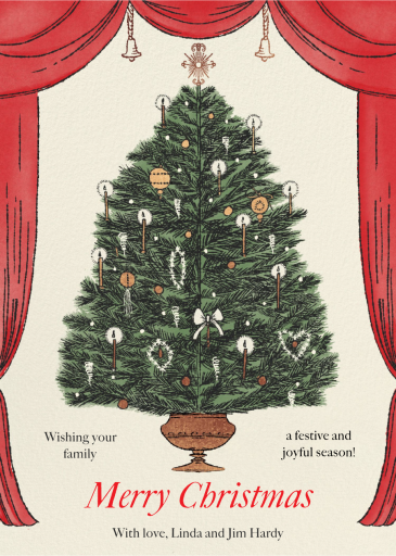 Christmas Tree Viewing - Greeting Card by Paperless Post