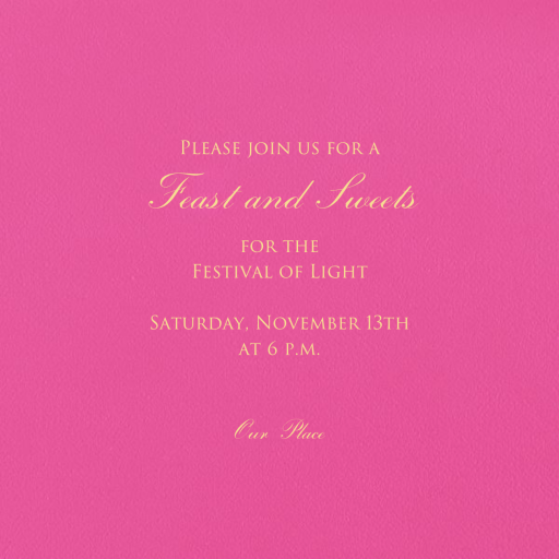 Magenta - Diwali Invitation by Paperless Post