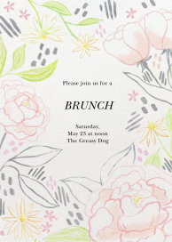 Garden Sketch (Single-Sided) by Paperless Post