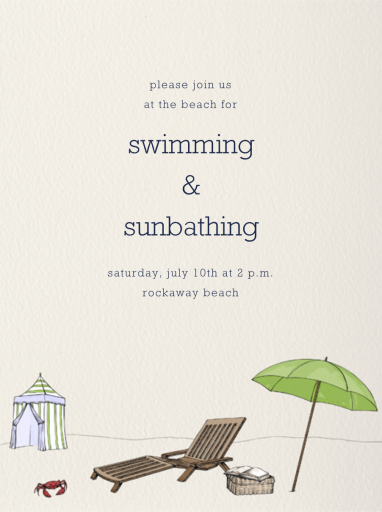 Beach Vignette - Beach Party Invitation by Paperless Post