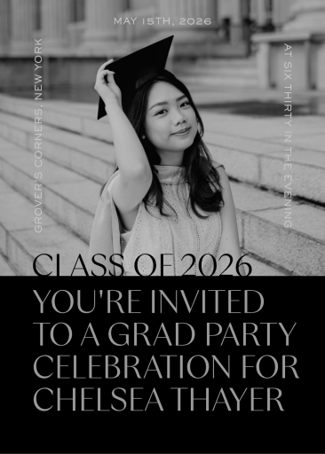 Cinematic Portrait - Graduation Party Invitation by Paperless Post