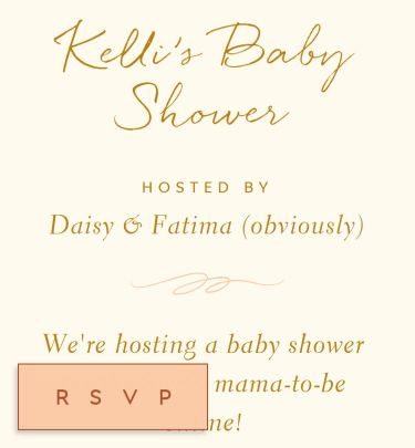 Virtual Baby Shower event details