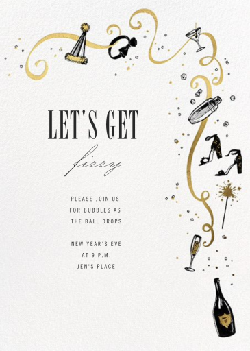 Feeling Bubbly - New Year's Eve Invitation by Paperless Post
