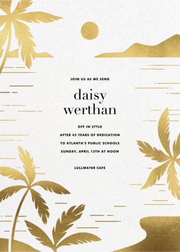 Moon Lagoon - Retirement and Farewell Party Invitation by Paperless Post