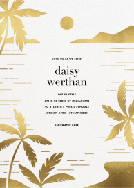 Moon Lagoon - Retirement and Farewell Party Invitation by Paperless Post