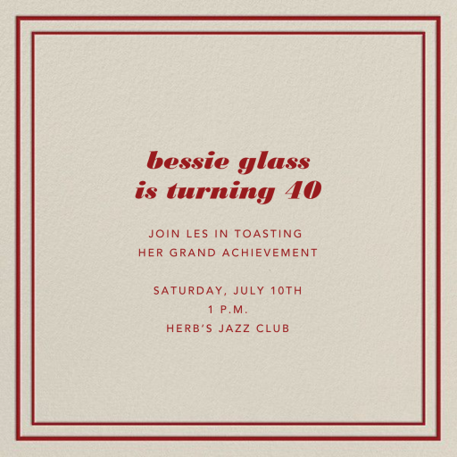 Rue - Birthday Invitation by Paperless Post