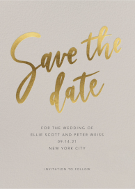 Bold Brushstroke - Save the Date by Sugar Paper