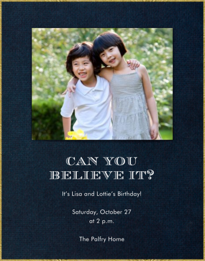 Gold Edge by Paperless Post